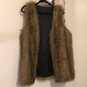 Faux fur vest